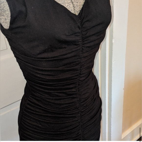 Perfect Little Black Dress!! Ruched for the most flattering fit!! So slimming!! - Picture 4 of 6